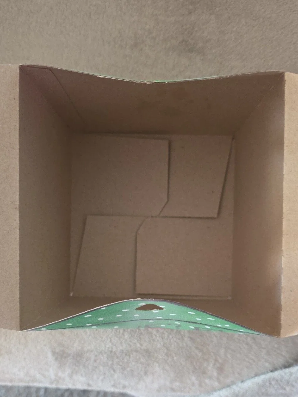 Holiday Grinch Gift Box - Green and Red Party Favor